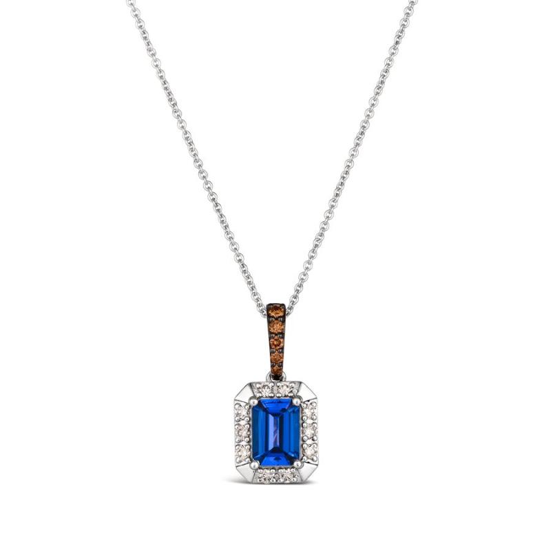 Le Vian&reg; Pendant featuring 7/8 cts. Blueberry Tanzanite&reg; , 1/20 cts. Chocolate Diamonds&reg; , 1/6 cts. Nude Diamonds&trade; set in 14K Vanilla Gold&reg;