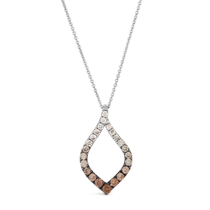 Le Vian Ombre&reg; Pendant featuring 5/8 cts. Chocolate Ombré&reg; Diamonds set in 14K Vanilla Gold&reg;