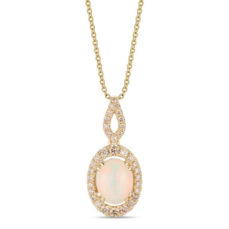 Le Vian&reg; Pendant featuring 1 cts. Neopolitan Opal&reg; , 1/3 cts. Nude Diamonds&trade; set in 14K Honey Gold&trade;