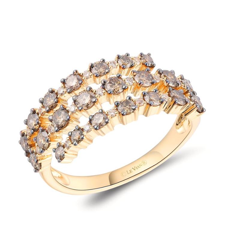 Le Vian&reg; Ring featuring 1 cts. Chocolate Diamonds&reg; , 1/10 cts. Nude Diamonds&trade; set in 14K Honey Gold&trade;