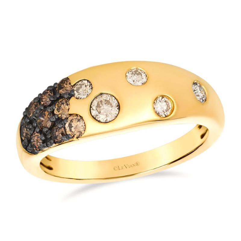 Le Vian Ombre&reg; Ring featuring 5/8 cts. Chocolate Ombré&reg; Diamonds set in 14K Honey Gold&trade;