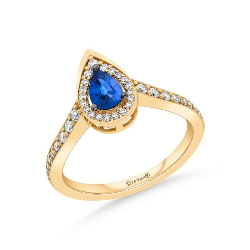 Le Vian&reg; Ring featuring 3/8 cts. Blueberry Sapphire&trade; , 1/4 cts. Nude Diamonds&trade; set in 14K Honey Gold&trade;