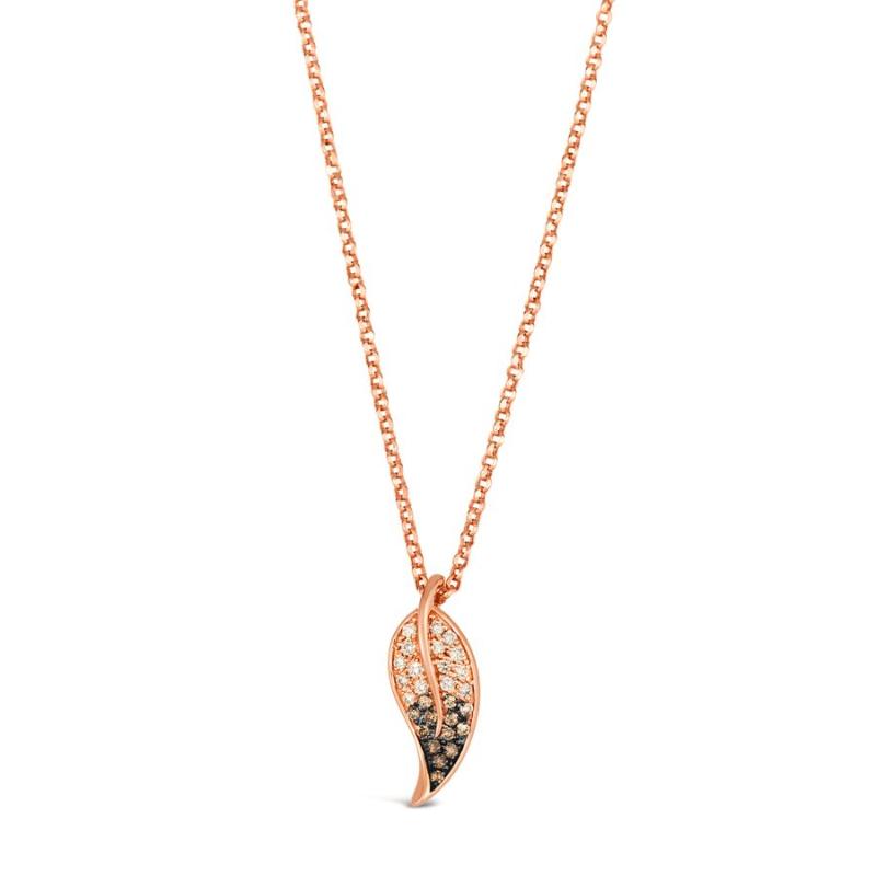 Le Vian Couture&reg; Pendant featuring 1/4 cts. Chocolate Ombré&reg; Diamonds set in 18K Strawberry Gold&reg;