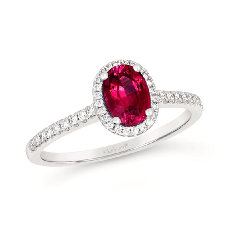 Le Vian&reg; Ring featuring 3/4 cts. Passion Ruby&reg; , 1/6 cts. Vanilla Diamonds&reg; set in 14K Vanilla Gold&reg;