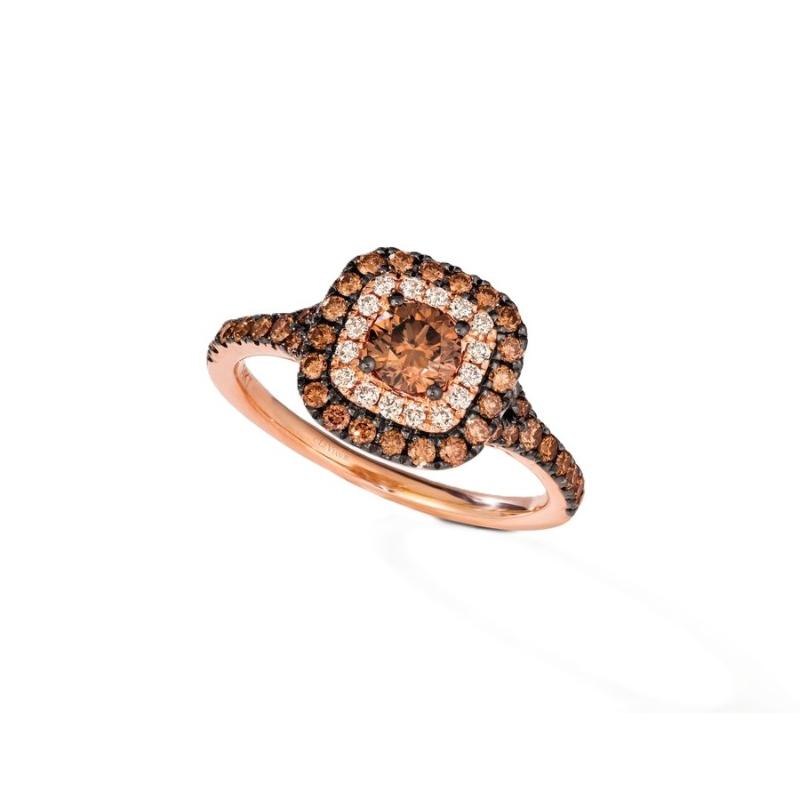 Le Vian&reg; Ring featuring 7/8 cts. Chocolate Diamonds&reg; , 1/8 cts. Nude Diamonds&trade; set in 14K Strawberry Gold&reg;