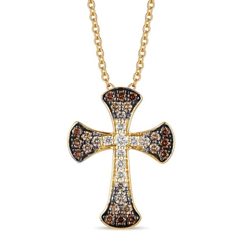 Le Vian Ombre&reg; Pendant featuring 1/2 cts. Chocolate Ombré&reg; Diamonds set in 14K Honey Gold&trade;