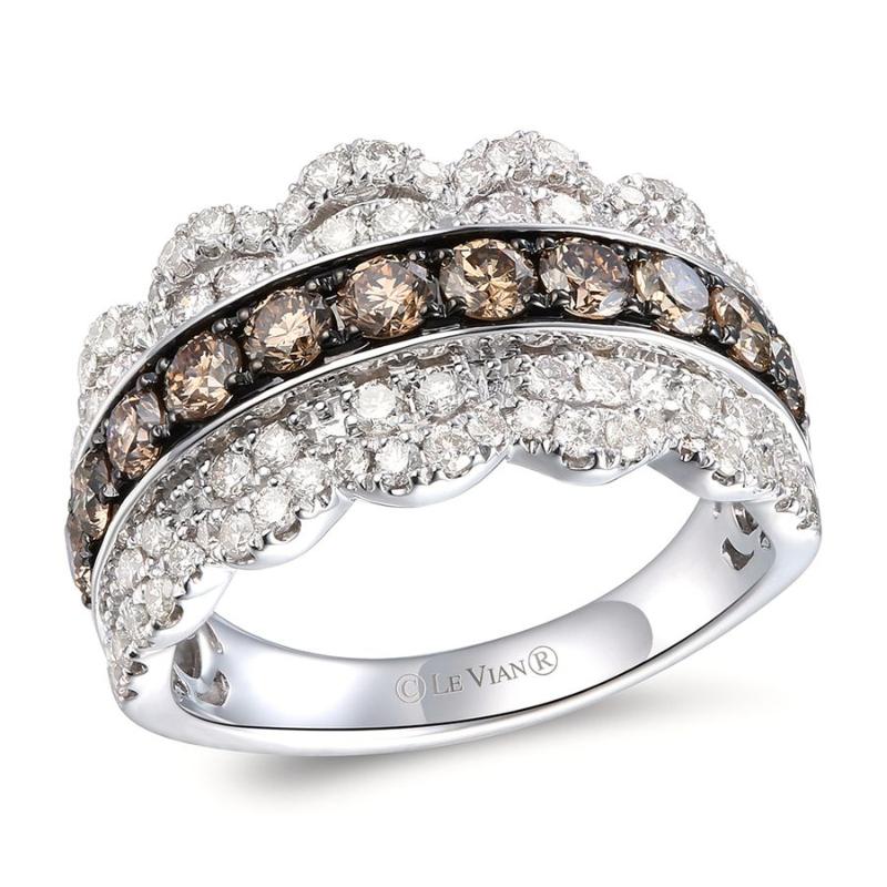 Le Vian&reg; Ring featuring 7/8 cts. Chocolate Diamonds&reg; , 3/4 cts. Nude Diamonds&trade; set in 14K Vanilla Gold&reg;
