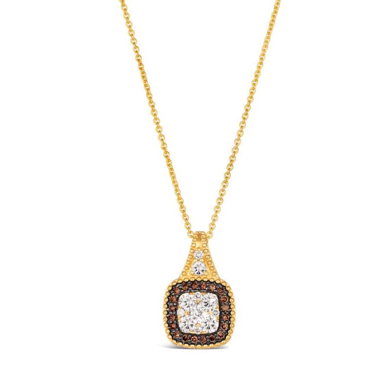 Le Vian&reg; Pendant featuring 3/8 cts. Nude Diamonds&trade; , 1/6 cts. Chocolate Diamonds&reg; set in 14K Honey Gold&trade;
