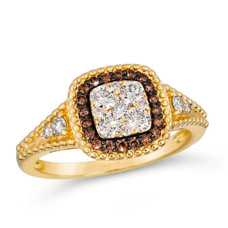Le Vian&reg; Pendant featuring 1/2 cts. Nude Diamonds&trade; , 1/6 cts. Chocolate Diamonds&reg; set in 14K Honey Gold&trade;