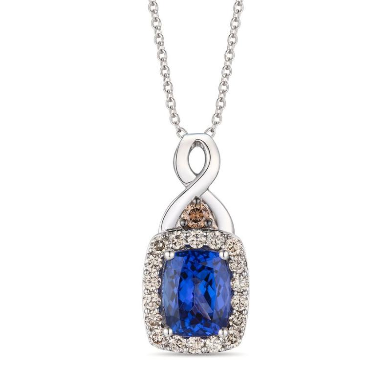 Le Vian&reg; Pendant featuring 2 cts. Blueberry Tanzanite&reg; , 1/10 cts. Chocolate Diamonds&reg; , 3/8 cts. Nude Diamonds&trade; set in 14K Vanilla Gold&reg;