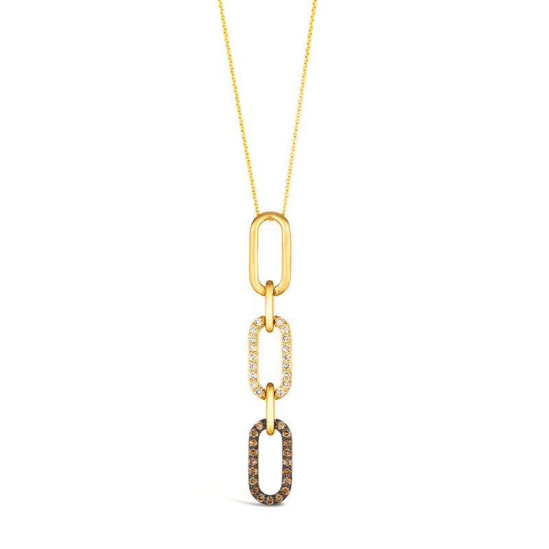 Le Vian&reg; Pendant featuring 1/3 cts. Chocolate Diamonds&reg; , 1/3 cts. Nude Diamonds&trade; set in 14K Honey Gold&trade;