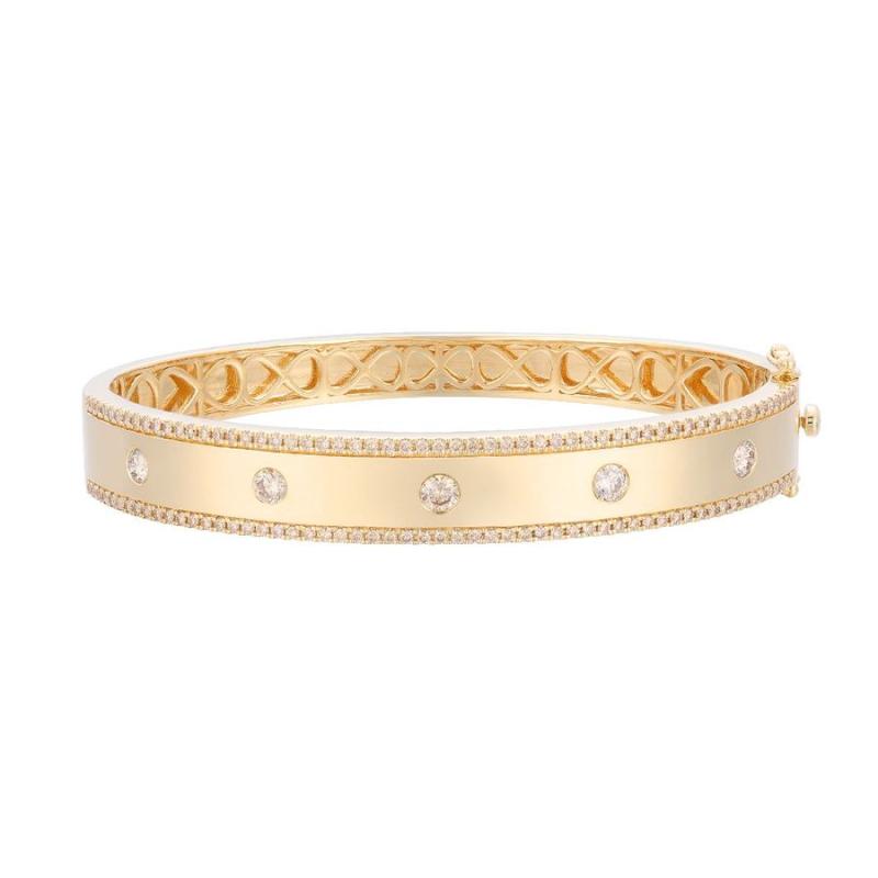 Le Vian&reg; Bangle featuring 1 1/3 cts. Nude Diamonds&trade; set in 14K Honey Gold&trade;