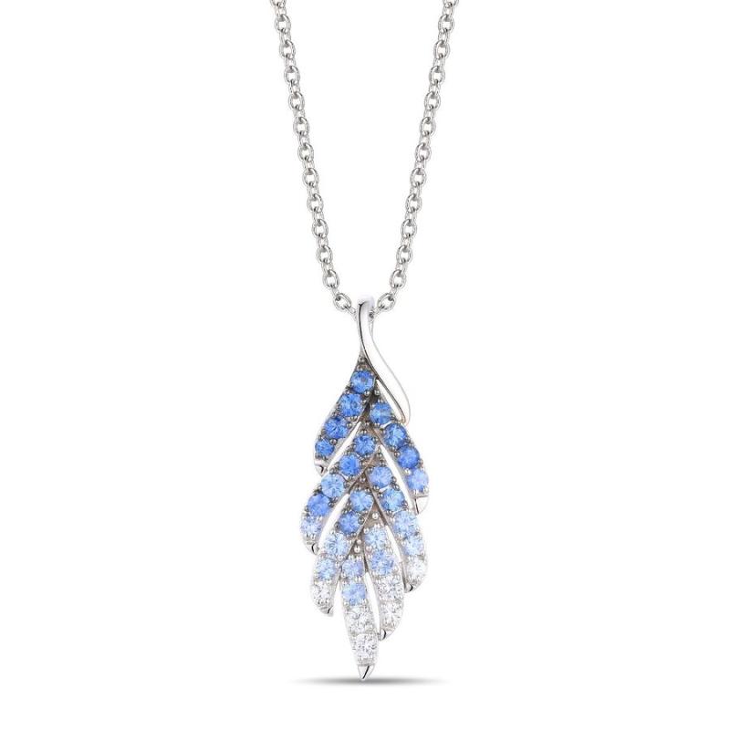 Le Vian Ombre&reg; Pendant featuring 1 1/3 cts. Denim Ombré&reg; Sapphire, 1/3 cts. Vanilla Sapphire&trade; , set in 14K Vanilla Gold&reg;