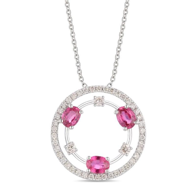 Le Vian&reg; Pendant featuring 5/8 cts. Passion Ruby&reg; , 1/4 cts. Vanilla Diamonds&reg; set in 14K Vanilla Gold&reg;