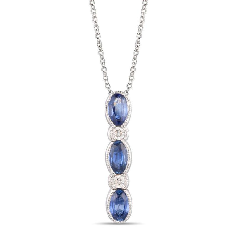 Le Vian&reg; Pendant featuring 7/8 cts. Blueberry Sapphire&trade; , 1/10 cts. Vanilla Diamonds&reg; set in 14K Vanilla Gold&reg;