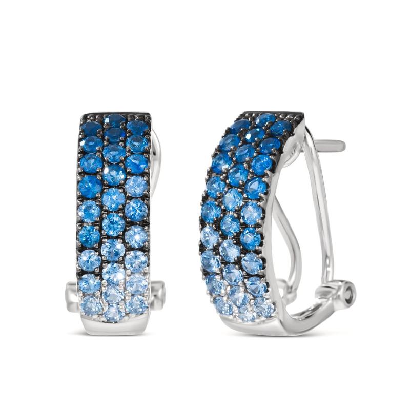 Le Vian Ombre&reg; Earrings featuring 1 1/5 cts. Denim Ombré&reg; Sapphire, set in 14K Vanilla Gold&reg;