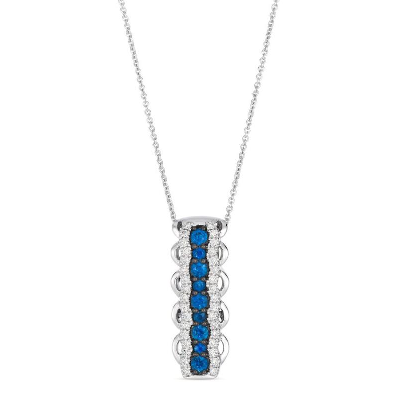 Le Vian&reg; Pendant featuring 3/8 cts. Blueberry Sapphire&trade; , 1/4 cts. Vanilla Diamonds&reg; set in 14K Vanilla Gold&reg;