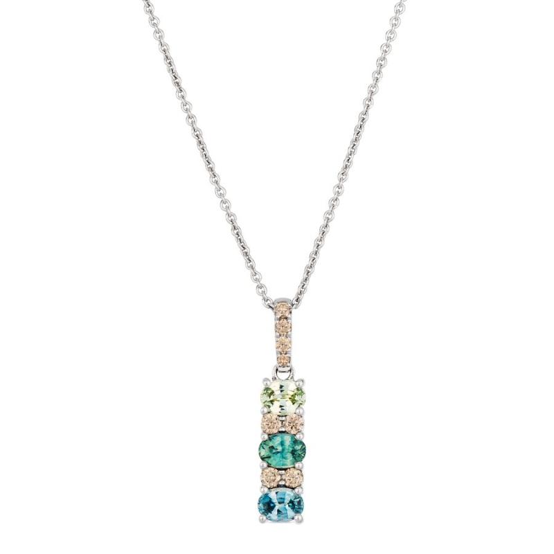 Le Vian&reg; Pendant featuring 1/2 cts. Montana Sapphire Ombré&trade; , 1/8 cts. Nude Diamonds&trade; set in 14K Vanilla Gold&reg;