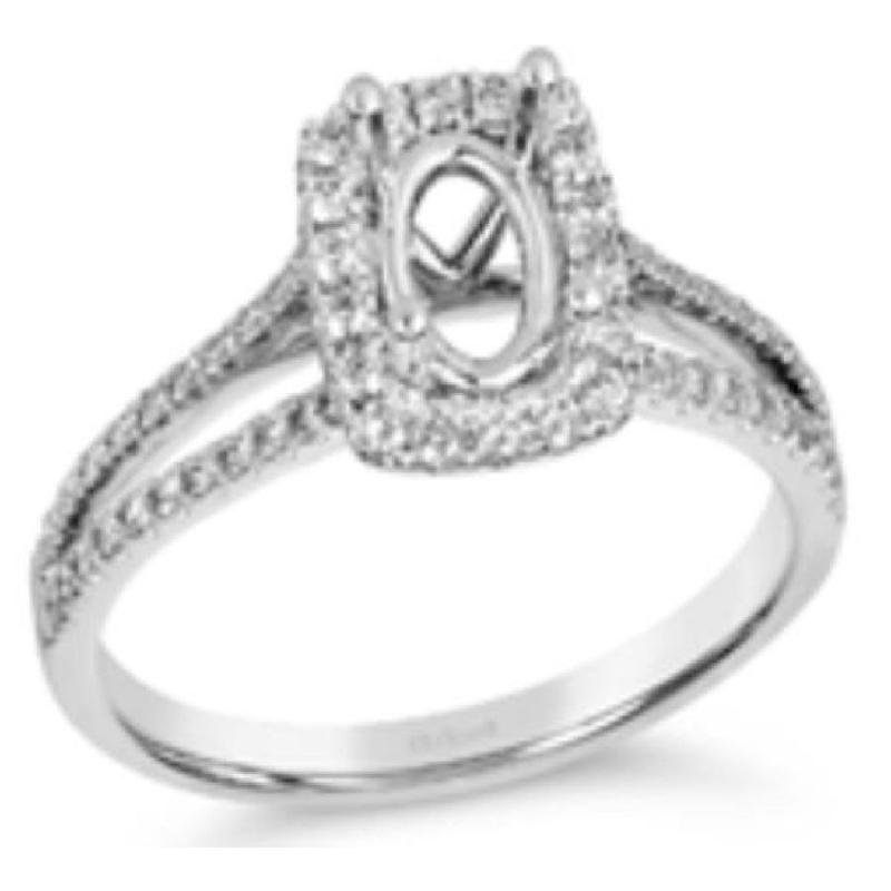 Le Vian Couture&reg; Ring featuring 3/4 cts. Soothing Gray Spinel&trade; , 1/3 cts. Vanilla Diamonds&reg; set in P14 Vanilla Gold&reg;