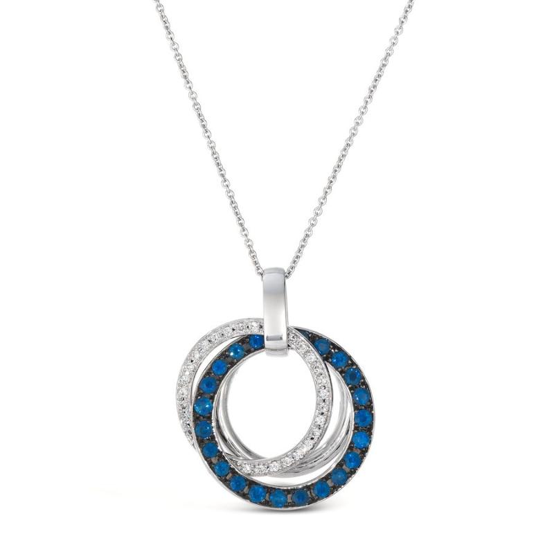 Le Vian&reg; Pendant featuring 5/8 cts. Blueberry Sapphire&trade; , 1/6 cts. Vanilla Diamonds&reg; set in 14K Vanilla Gold&reg;