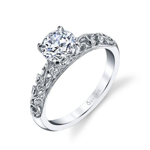 Elaina Vintage Inspired Engagement Ring