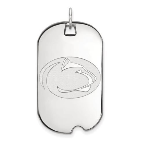 Penn State Sterling Silver Large Dog Tag