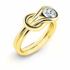 Everlon 1 Carat Diamond Ring in 14K Yellow Gold