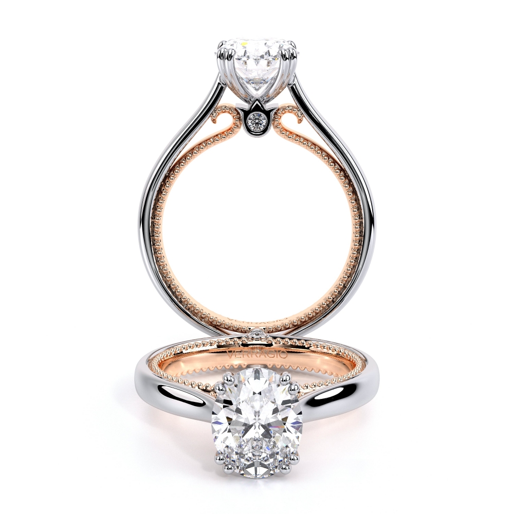 Verragio Venetian Collection 5057R Engagement Ring in White & Rose Gold in  2023 | Verragio engagement rings, Verragio, White gold rings