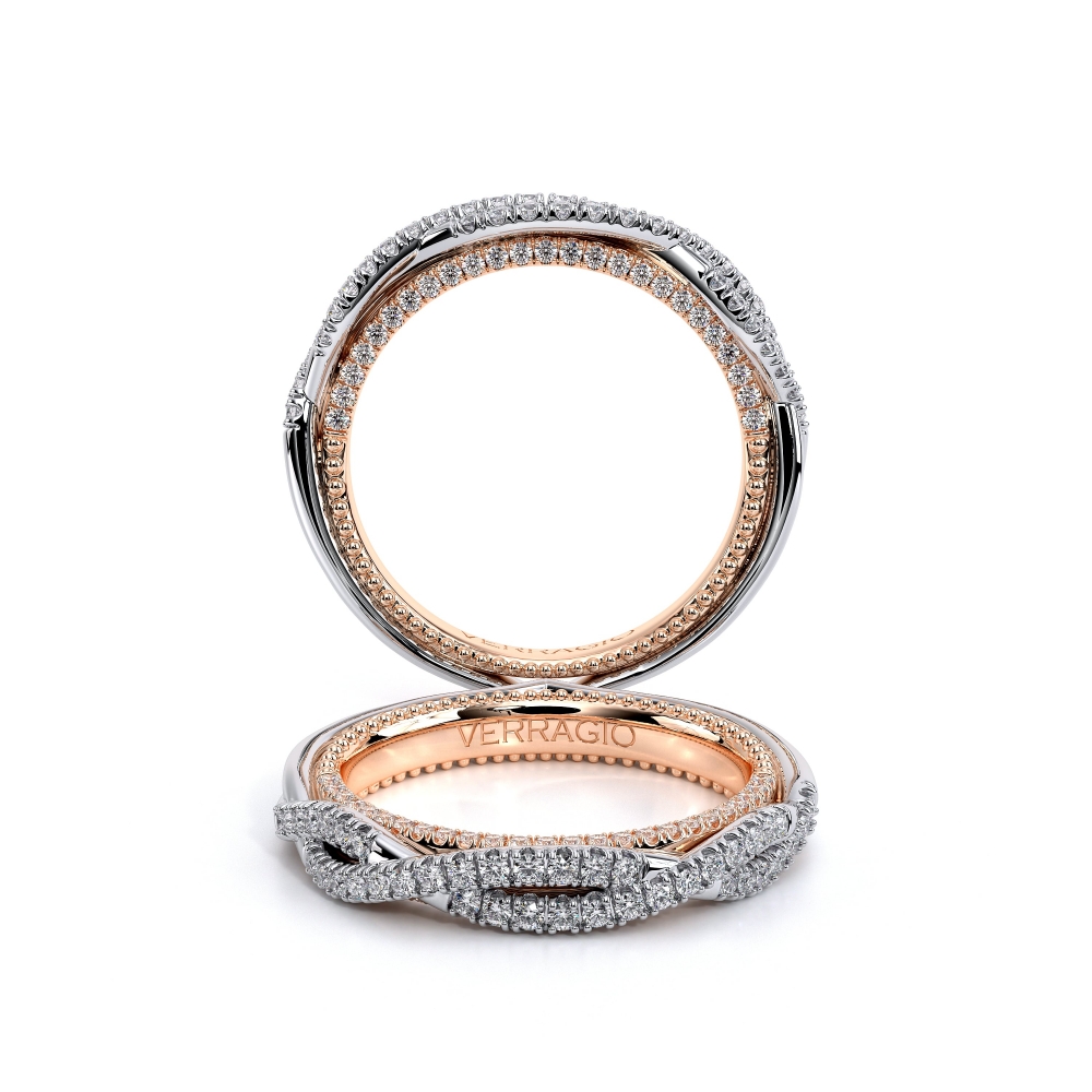 Verragio 14K White Gold Round Center Diamond Engagement Ring Classic-9