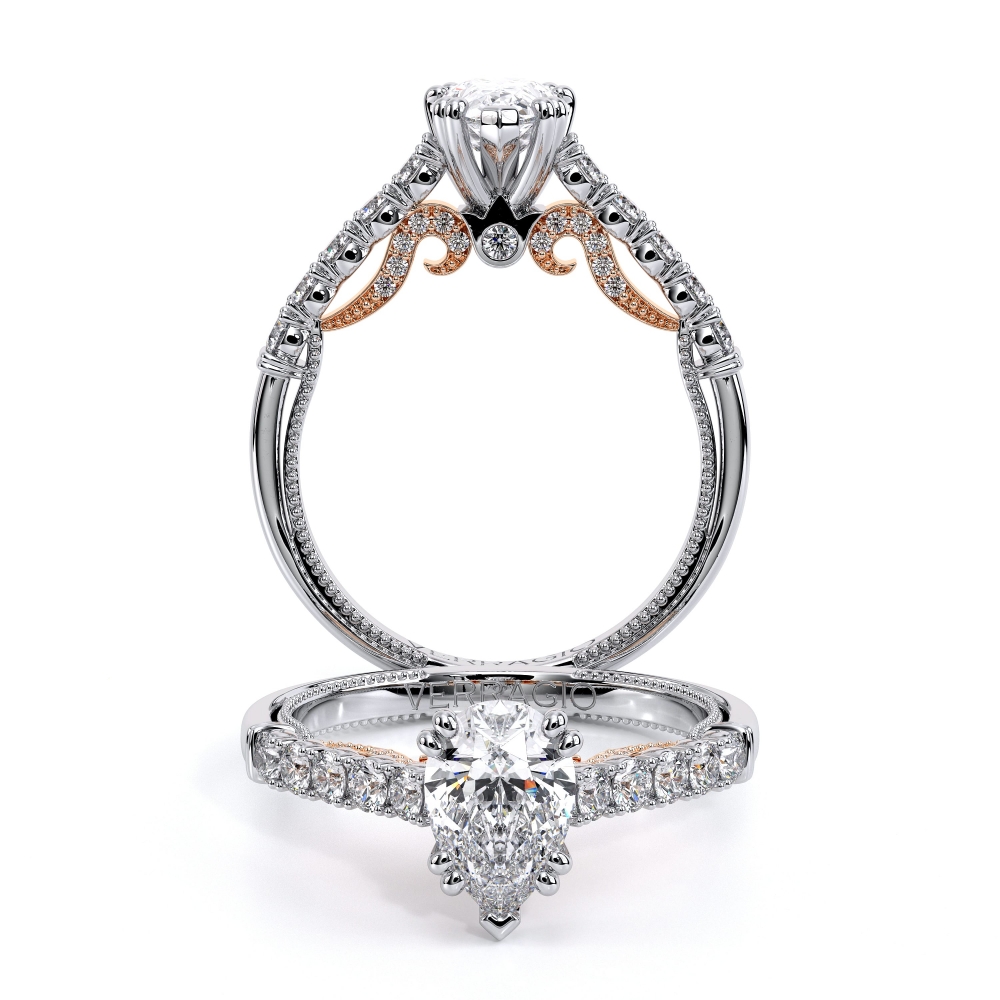 18K Two Tone INSIGNIA-7097PEAR Ring