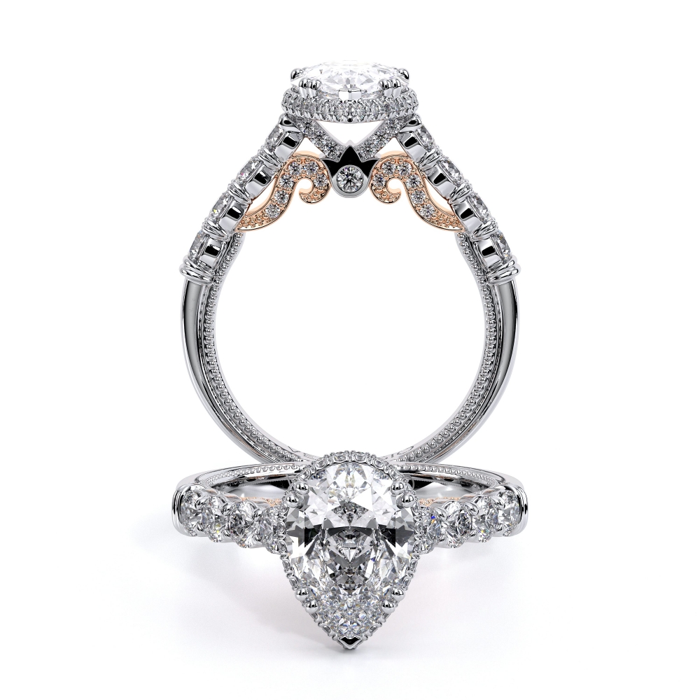 18K Two Tone INSIGNIA-7100PEAR Ring
