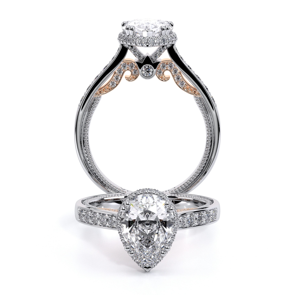 18K Two Tone INSIGNIA-7102PEAR Ring