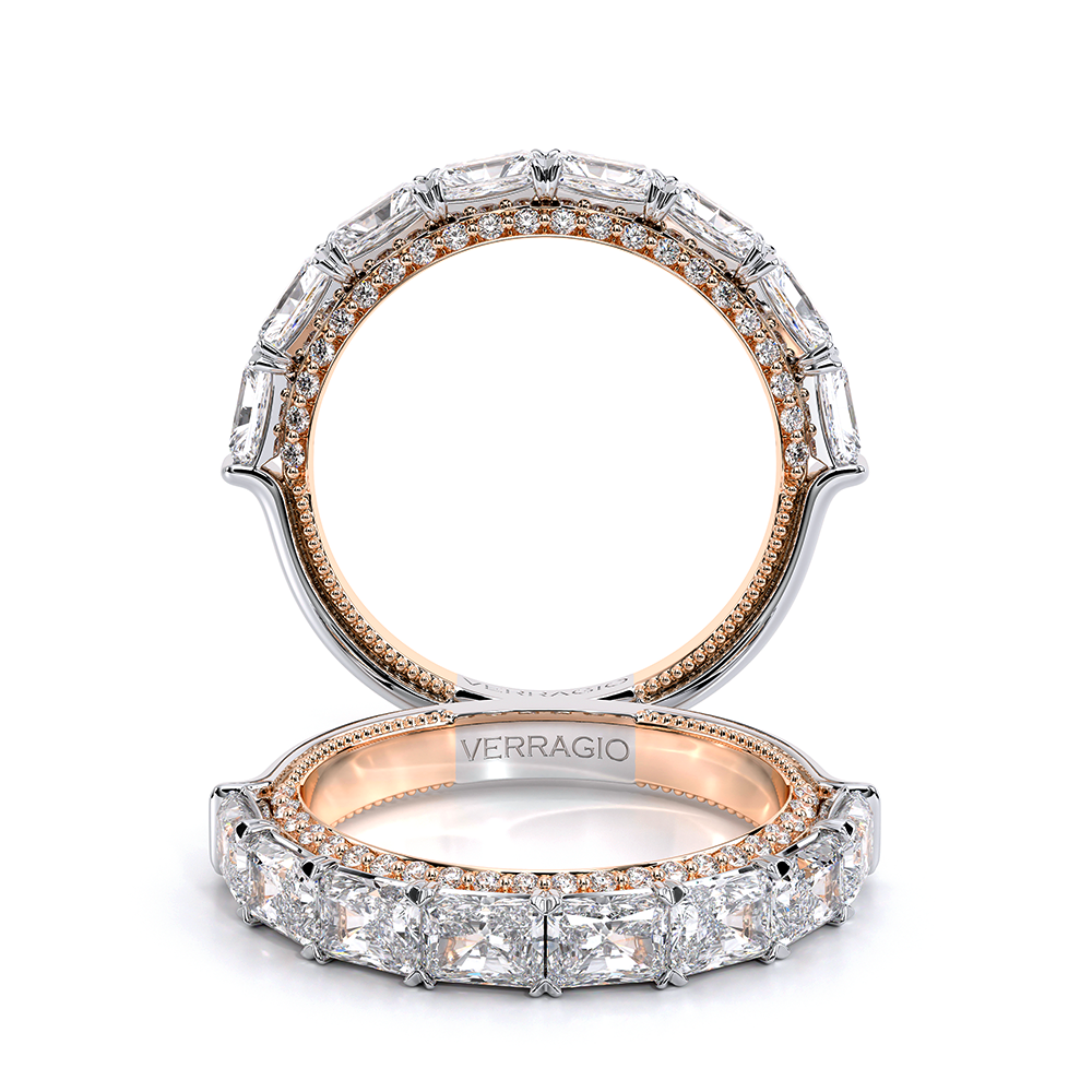 18K Two Tone Eterna-2025-RAD-4X3-HW Ring