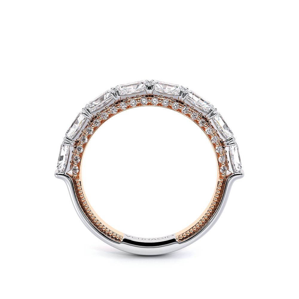 14K Two Tone Eterna-2025-RAD-4X3-HW Ring