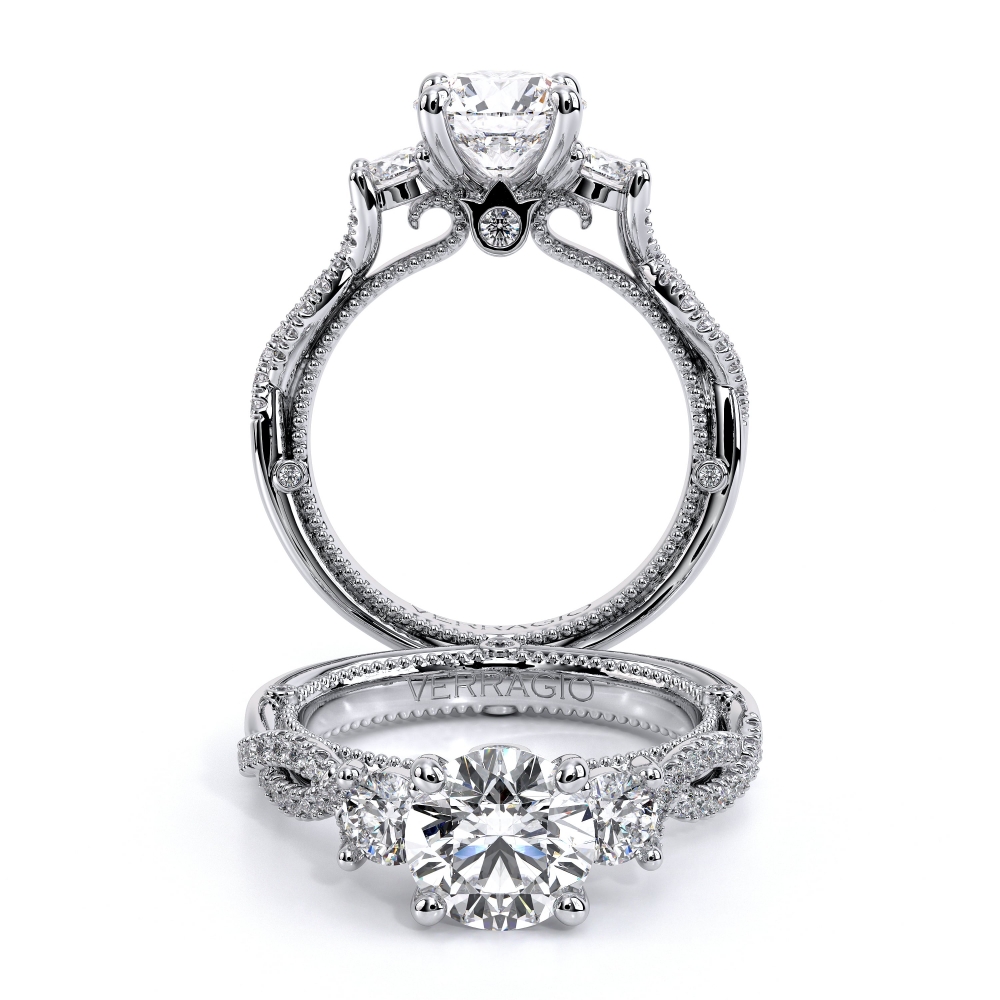 14K White Gold COUTURE-0423R-TT Ring