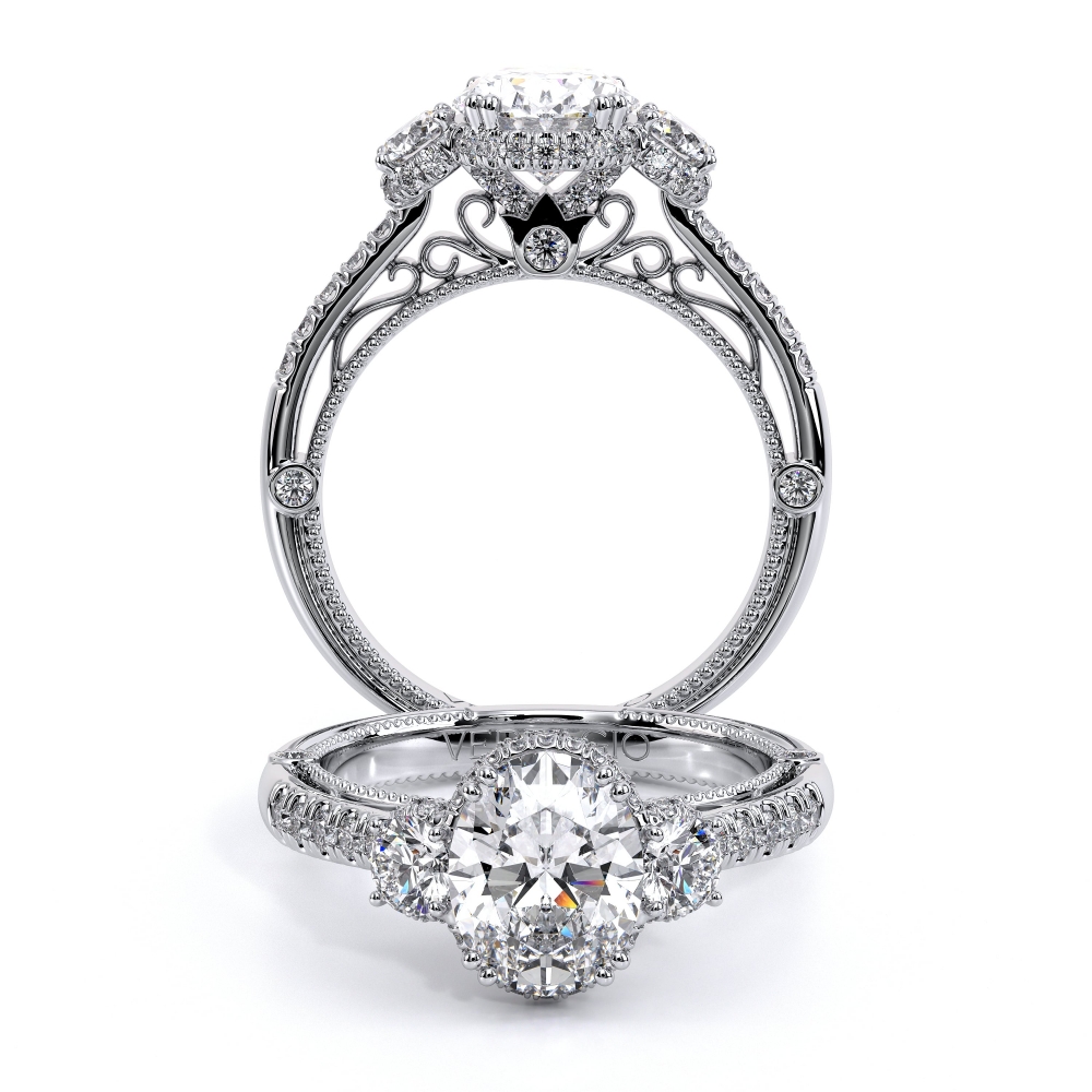 14K White Gold VENETIAN-5082OV Ring