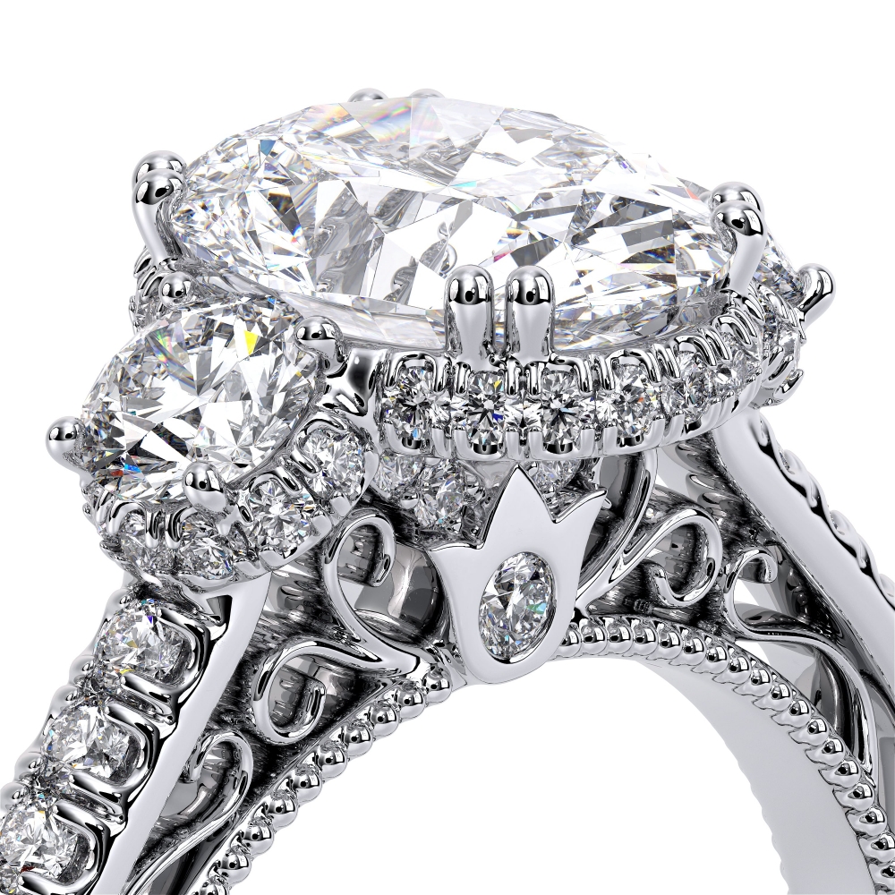 14K White Gold VENETIAN-5082OV Ring