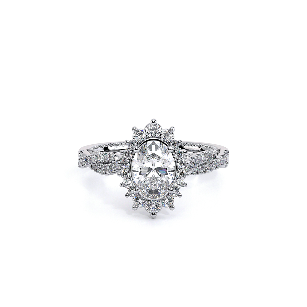 14K White Gold Renaissance-987OV Ring
