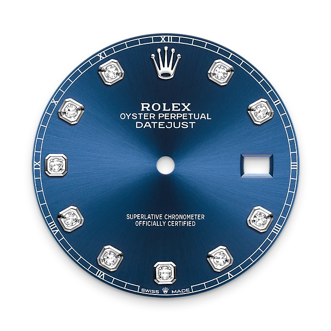Bright blue dial