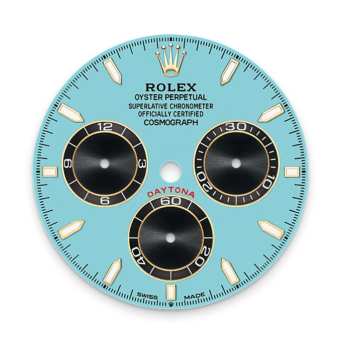 Turquoise blue dial
