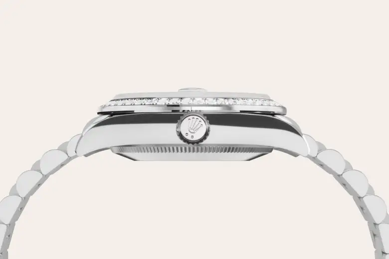 18 kt white gold